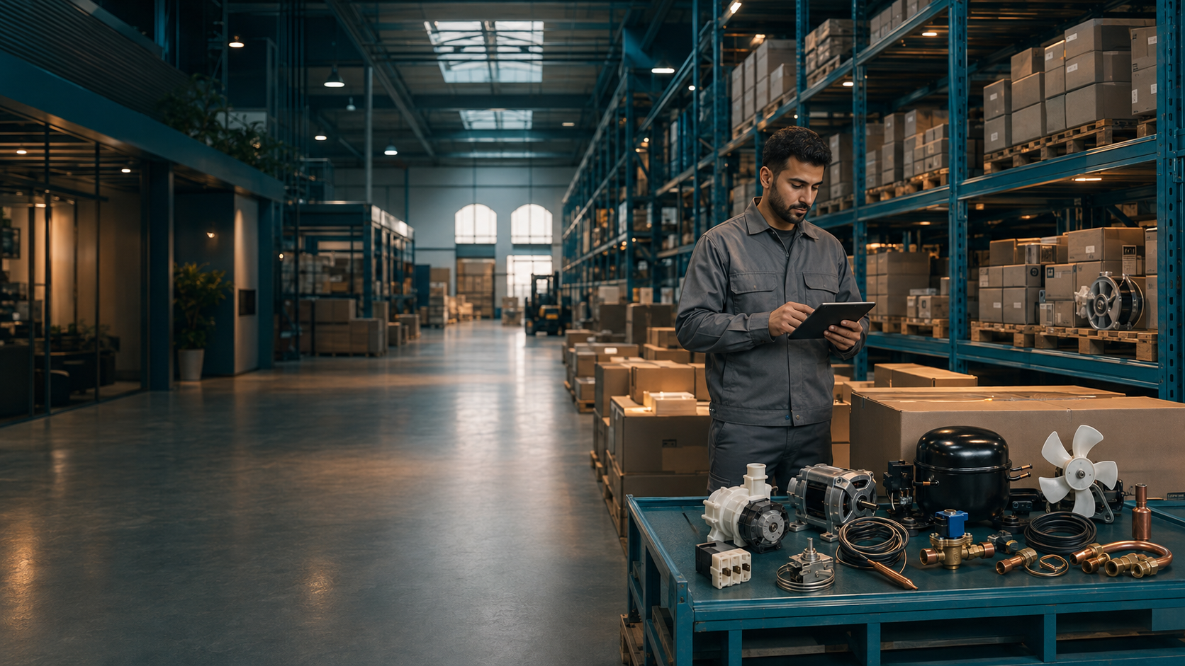 ALMA spare parts warehouse in the UAE